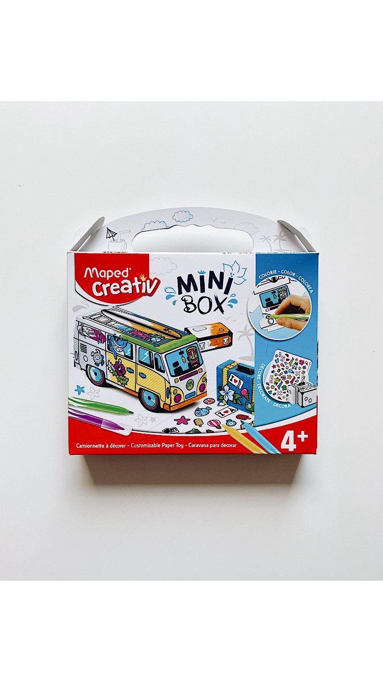 Раскрась автобус - Maped Creativ Mini Box Paper Camper Van Toy - Vilki Books