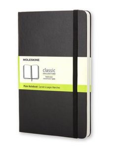 Записная книжка Moleskine Classic, с пустыми страницами, в твердой обложке, черный