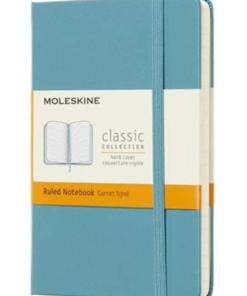 Карманный блокнот Moleskine в линейку, в твердой обложке, голубой
