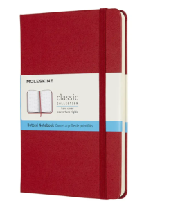 Записная книжка Moleskine Classic, в точку, в твердой обложке, красная